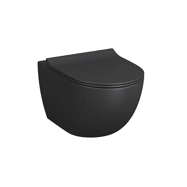 Унитаз подвесной VITRA Sento 7748B083-0101, безободковый, матовый черный