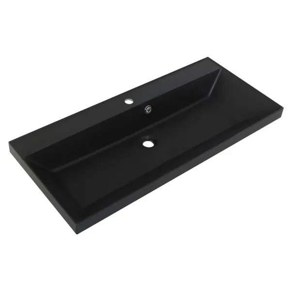 Раковина из искусственного камня BelBagno BB1000/450-LV-ART-AST-NERO, 100 см