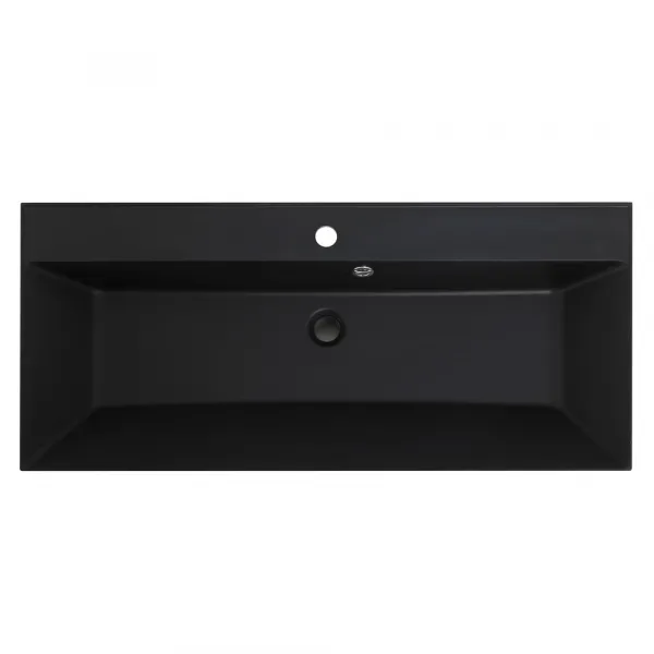 Раковина из искусственного камня BelBagno BB1000/450-LV-ART-AST-NERO, 100 см