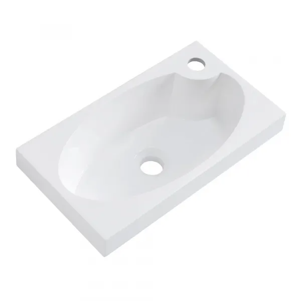 Раковина из искусственного мрамора BelBagno BB-460-PM-LVB, 45.5 см