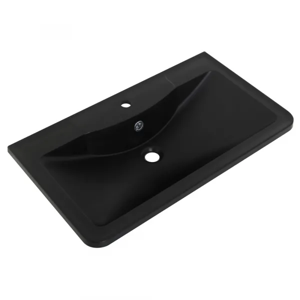 Раковина из искусственного камня BelBagno BB800/455-LV-ART-ALR-NERO, 80 см