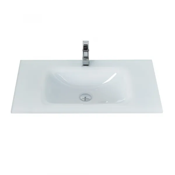 Стеклянная раковина BelBagno BB910/465-LV-VTR-BL, 91 см