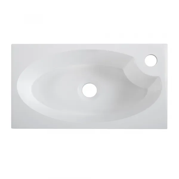 Раковина из искусственного мрамора BelBagno BB-460-PM-LVB, 45.5 см