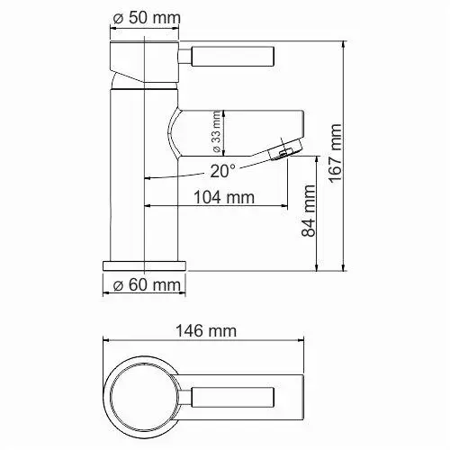 Смеситель для раковины с термостатом WasserKRAFT 4103 Thermo