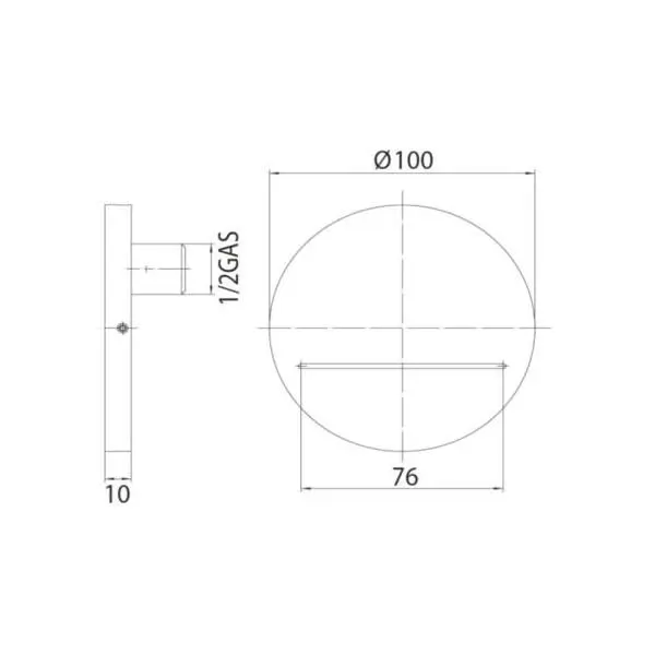 Встраиваемый излив Bossini Olé Round E86911.030