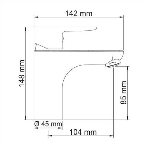 Смеситель для раковины WasserKRAFT Leine 3503