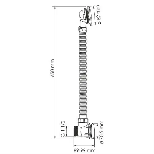 Слив-перелив для ванны WasserKRAFT A054