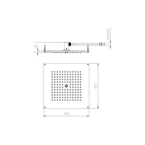 Верхний душ Bossini Dream Cube H38381.030