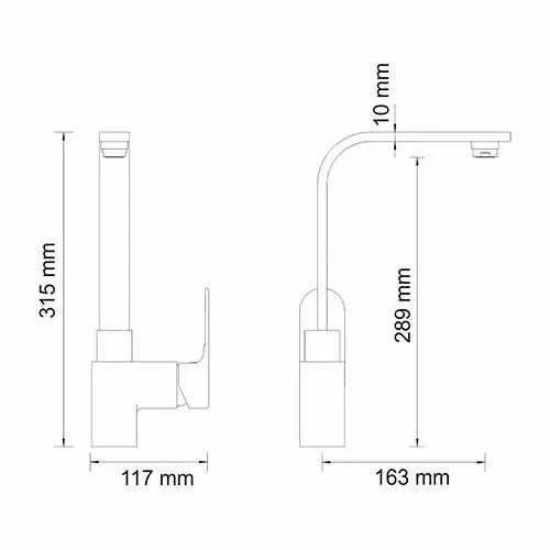 Смеситель для кухни WasserKRAFT Dinkel 5807