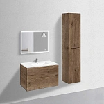 Тумба под керамическую раковину Mia 900 подвесная, 2 выкатных ящика soft close, V.Oak