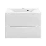 Тумба под раковину Vincea Mia 650 подвесная, 2 выкатных ящика soft close, G.White