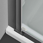 Душевая дверь Vincea Alpha VDP-3AL700CLGM, вороненая сталь, стекло прозрачное