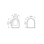 Сиденье для унитаза VITRA Sento 130-003-009