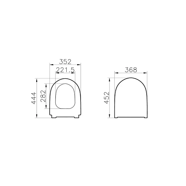 Сиденье для унитаза VITRA Sento 130-003-009