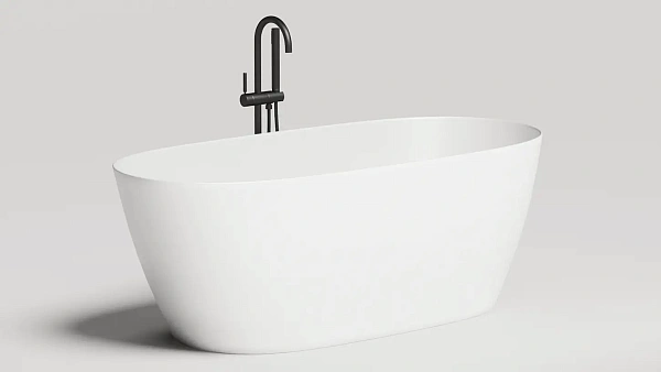 Ванна из искусственного камня Salini Sofia Light S-Sense 165х75, белая глянцевая, 103611G