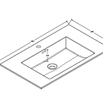 Раковина Vincea VCB-13800G из кварца, цвет серый