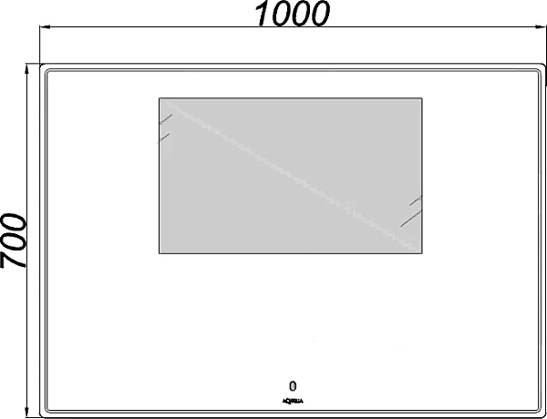 Зеркало Aqwella UM UM0210 с подсветкой, 100 см