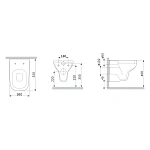 Унитаз подвесной AM.PM X-Joy S FlashClean C85A1700MBSC безободковый