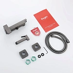 Смеситель Raglo R01.51.09 с гигиеническим душем, графит