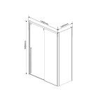 Душевой уголок Vincea Lugano VSR-1L1015CL-1, 1500*1000, хром, стекло прозрачное