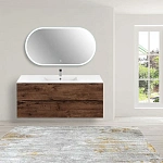 Тумба под керамическую раковину Mia 1200 подвесная, 2 выкатных ящика soft close, R.Wood