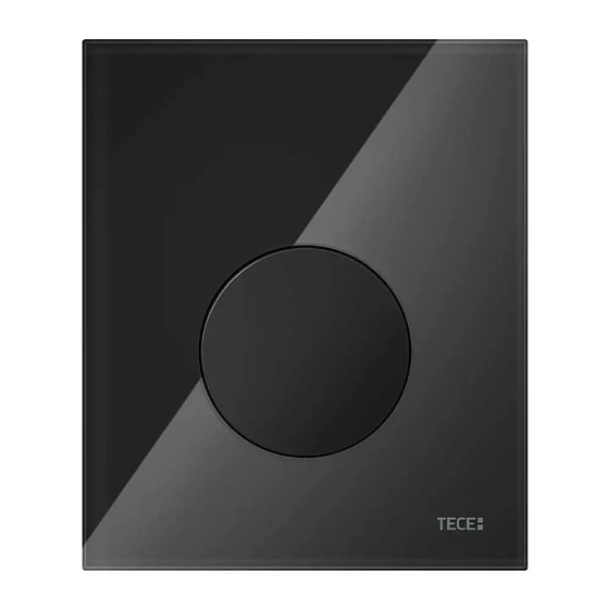 Стеклянная кнопка смыва Tece TECEloop 9242657 черная