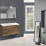 Тумба под раковину Vincea Mia 900 подвесная, 2 выкатных ящика soft close, V.Oak