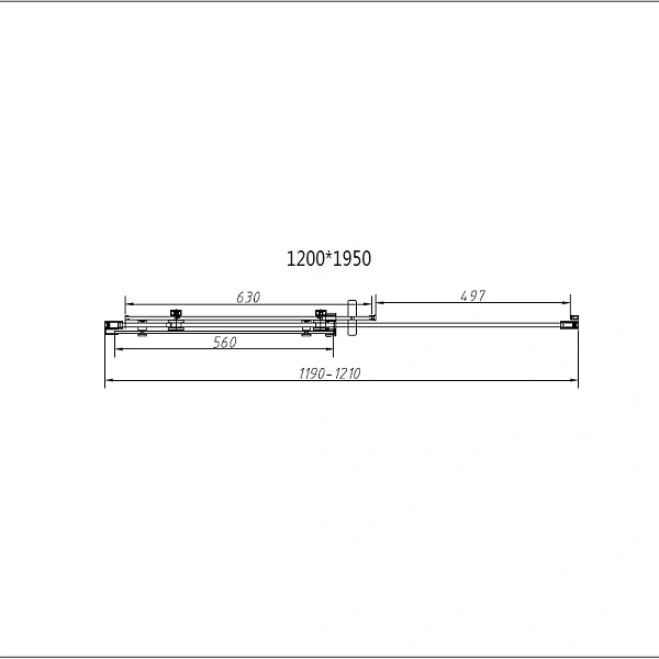 Душевая дверь Vincea Como-N VDS-4CN120CLB, 1200, черный, стекло прозрачное