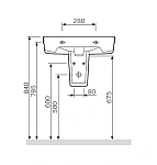 Полупьедестал AM.PM Bliss L C534970WH