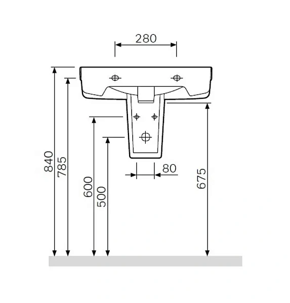 Полупьедестал AM.PM Bliss L C534970WH