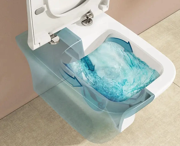 Система инсталляции для унитазов VITRA V-Fix Core 800-1875 с кнопкой смыва + унитаз подвесной VITRA Zentrum 7484B003-0075 безободковый