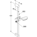Душевой гарнитур Kludi Logo 3S 6836305-00