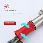 Смеситель для кухни с выдвижным изливом Raglo R86.49.05, сатин