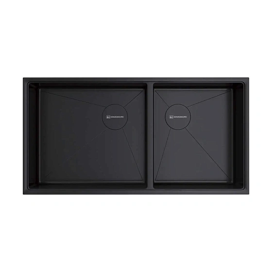 Omoikiri Taki 85-2-LB-U/IF-GB Side нерж.сталь/графит