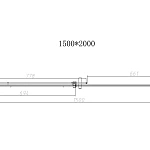Душевая дверь Vincea Dice VDS-4D150CL, 1500, хром, стекло прозрачное