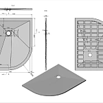 Поддон для душа из искусственного камня Vincea VST-4SQ9012W-R, 1200*900*25, белый матовый, правый