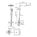 Душевая система с термостатом WasserKRAFT Thermo A29901
