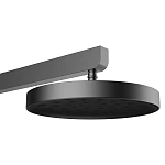 Душевая стойка Vincea Inspire VSFS-3I11GM с изливом, 30см верх душ, вороненая сталь