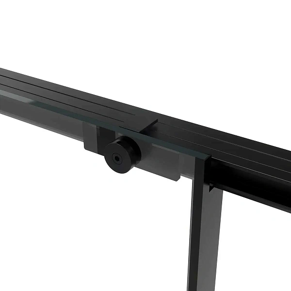 Душевая дверь Vincea Slim Soft VDS-1SS140CLB, 1400, черный, стекло прозрачное
