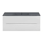 Тумба под керамическую раковину Mia 1200 подвесная, 2 выкатных ящика soft close, G.White