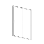 Душевая дверь Vincea Alpha VDS-3AL110CLB, 1100, черный, стекло прозрачное