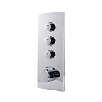 Душевой комплект Vincea VSFW-433TI4RCH встраиваемый, термостатический, трехрежимный, хром