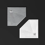 Поддон для душа из искусственного камня Vincea VST-4SP1010W, 1000*1000*25, белый матовый