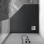 Поддон для душа из искусственного камня Vincea VST-4SP1010A, 1000*1000*25, антрацит