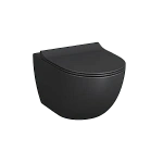 Унитаз подвесной VITRA Sento 7748B083-0101, безободковый, матовый черный