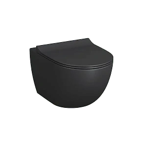 Унитаз подвесной VITRA Sento 7748B083-0101, безободковый, матовый черный