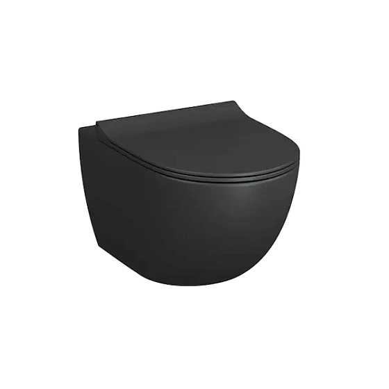 Унитаз подвесной VITRA Sento 7748B083-0101, безободковый, матовый черный