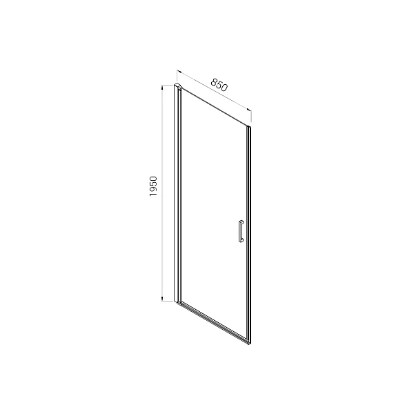 Душевая дверь Vincea Alpha VDP-3AL850MT , хром, стекло текстурное