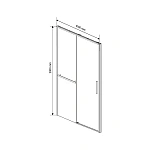 Душевая дверь Vincea Slim Soft VDS-1SS100CL, 1000, хром, стекло прозрачное
