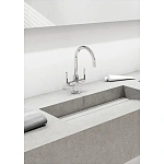 Смеситель для раковины Kludi Nova Fonte Puristic 201180515 с донным клапаном